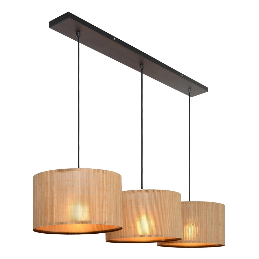 Lampe suspendue Magius Rotin à 3 lumières Lucide 5411212031693