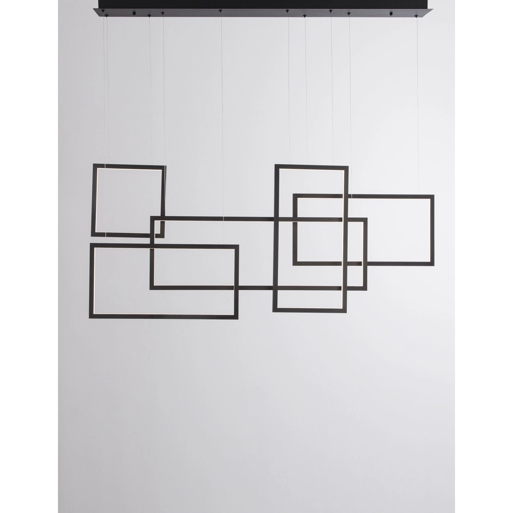 Suspension Cornice Design noir Lyora 5212017424716