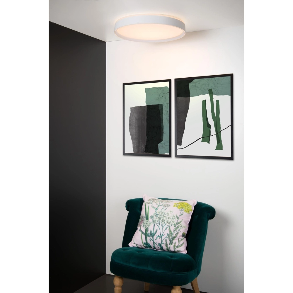 Éclairage de plafond Nuria Ø 50 cm de blanc Lucide 5411212791801