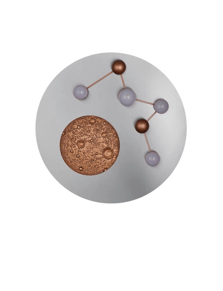 Plafonnier design Zodiac gris Trio 4017807580952