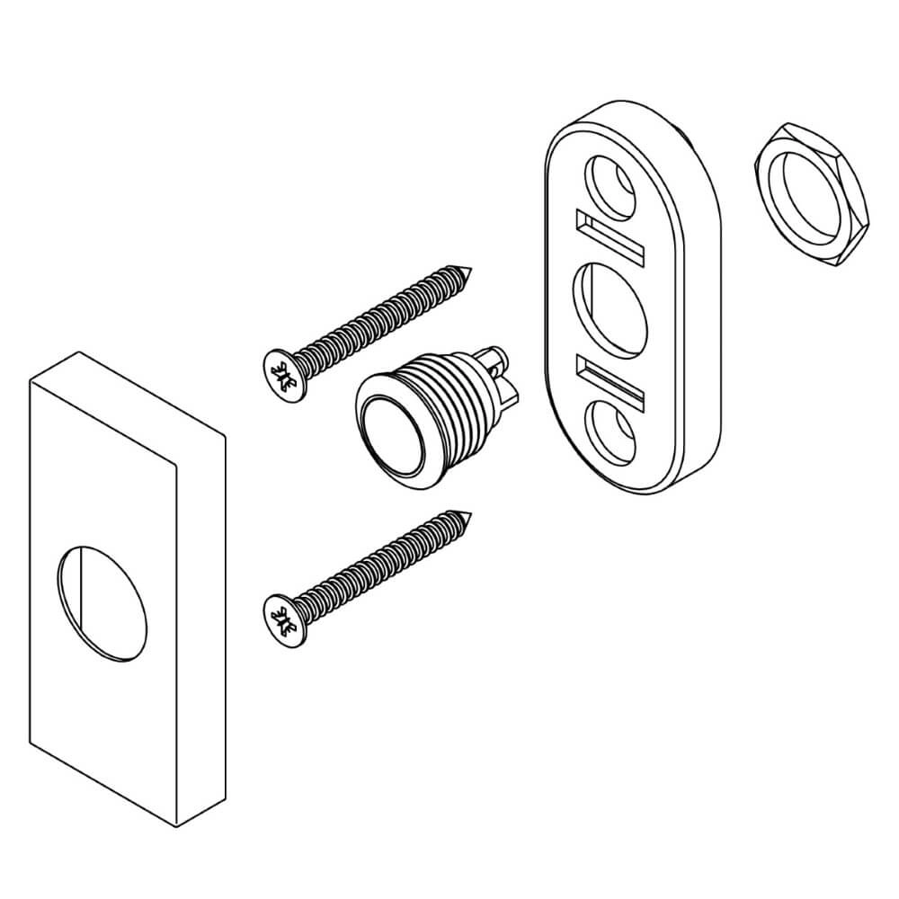 Sonnette rectangulaire Chimea Inox Intersteel 8714186498620