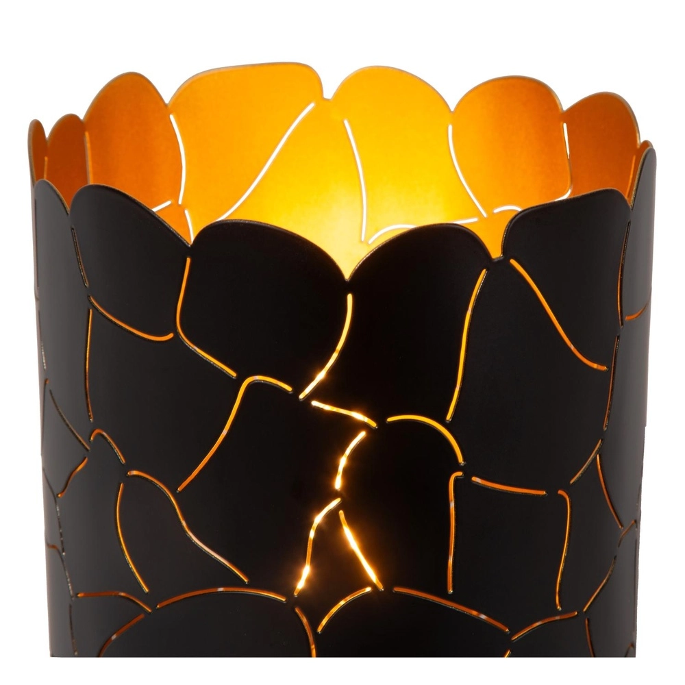 Lampe de table Almelo noir avec or à l’intérieur Ø 15cm Lucide 5411212211903