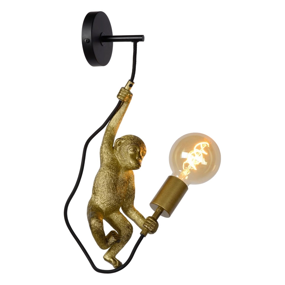 Lampe murale Extravaganza Chimp singe noir avec or Lucide 5411212105608