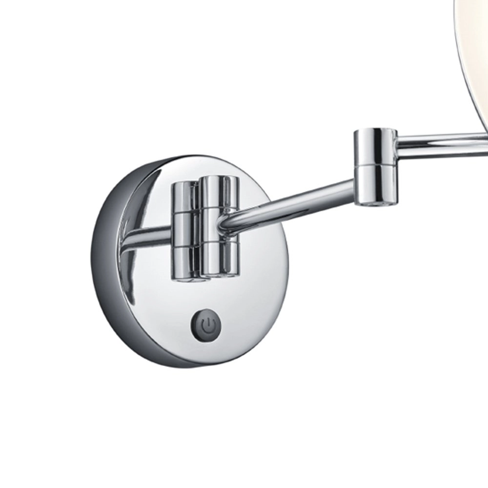 Lampe miroir View 3x Zoom 21cm rond chrome Trio 4017807345070