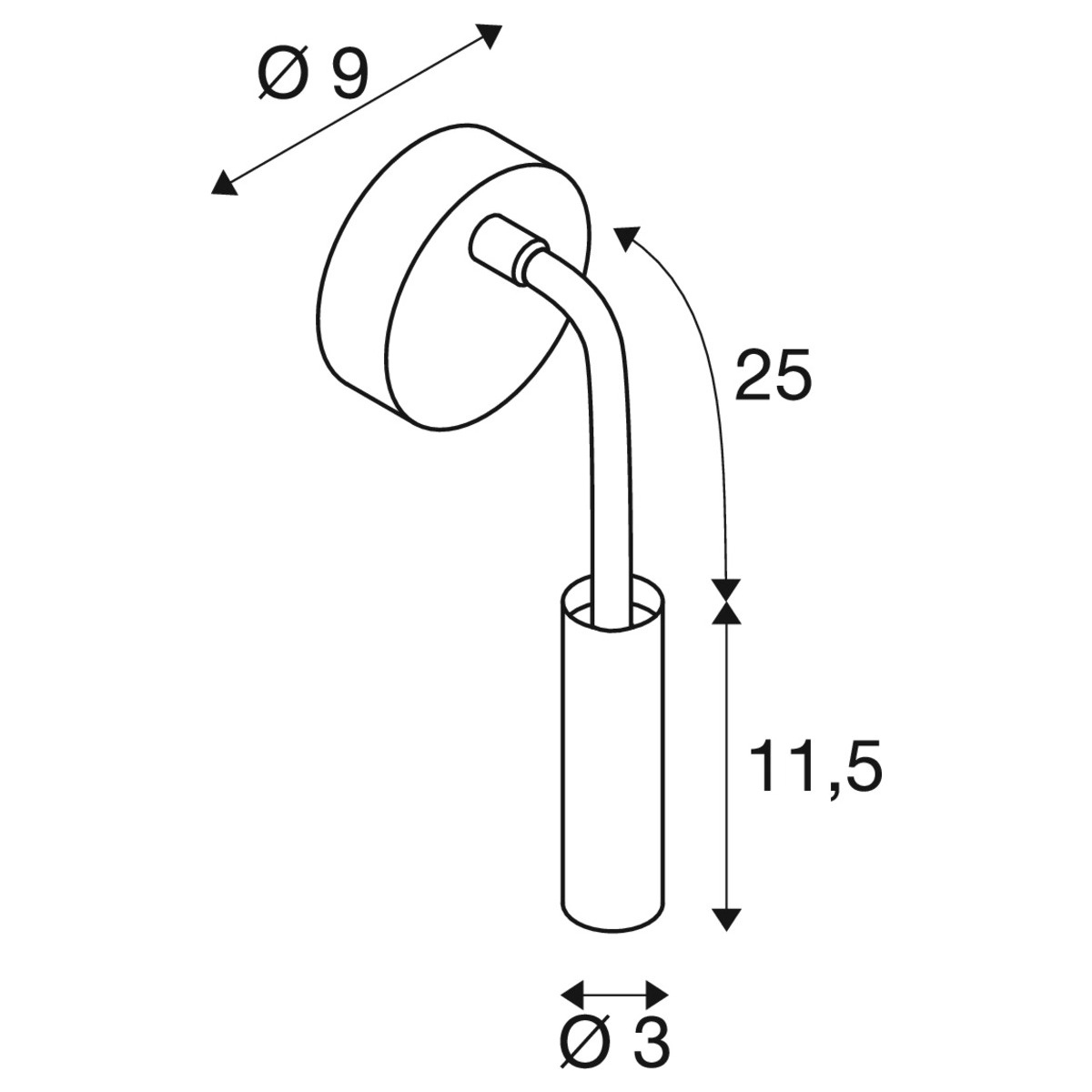 Lampe de chevet flexible Karpo Goose blanc SLV 4024163262361