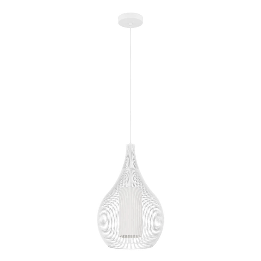 Lampe suspendue blanche moderne Razoni 1 Ø 32,5 cm