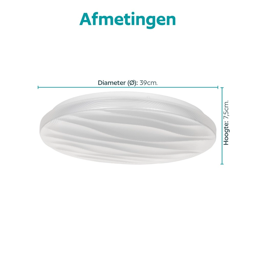 Lumière blanche de plafond Sarmeola Ø 39cm Eglo 9008606391905
