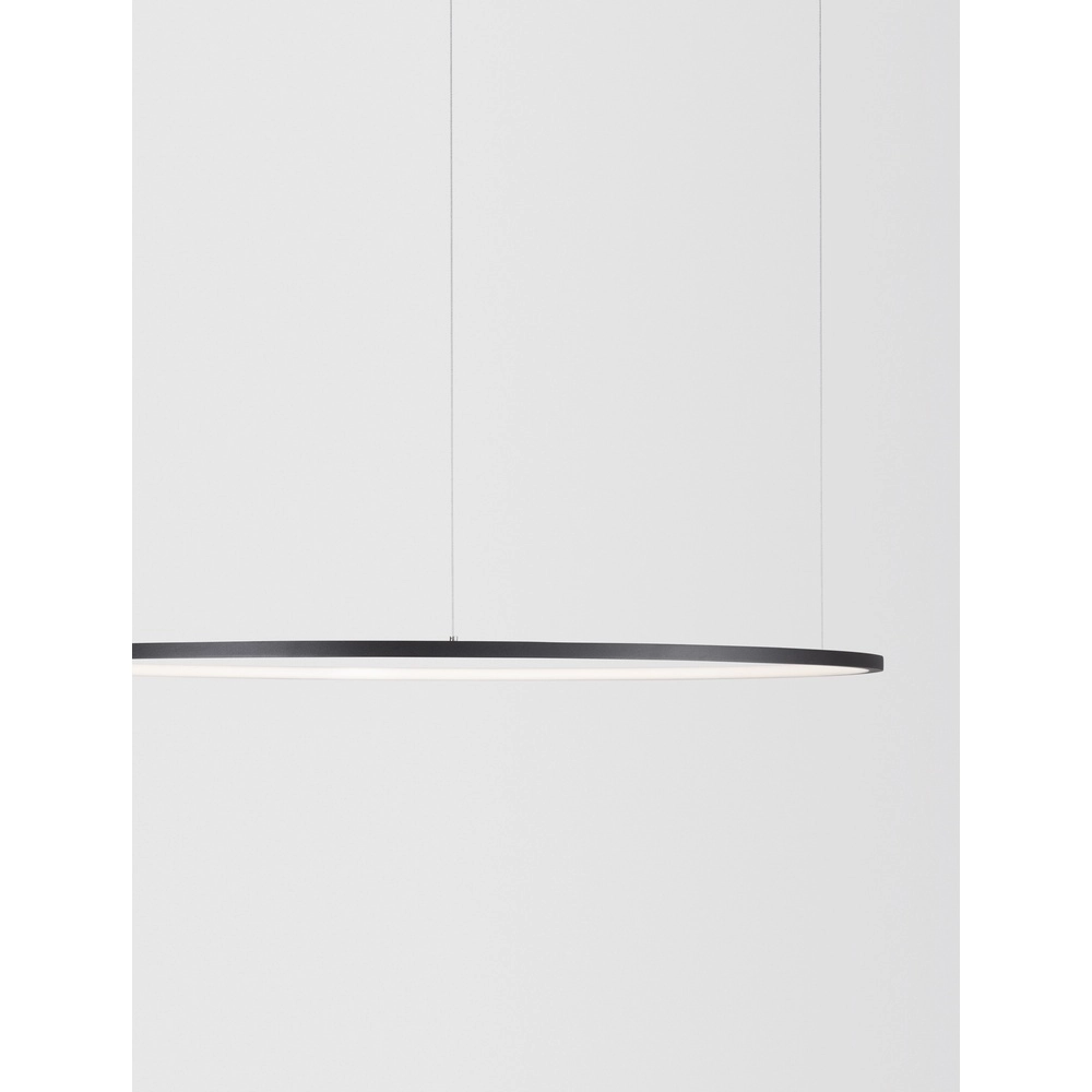 Suspension ronde Tarquin noir Ø 100cm Lyora 5212017438348