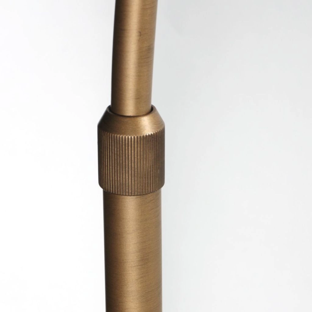 Lampe à arc en bronze Vela Lino avec une teinte crème Ø60cm Steinhauer 8712746185683