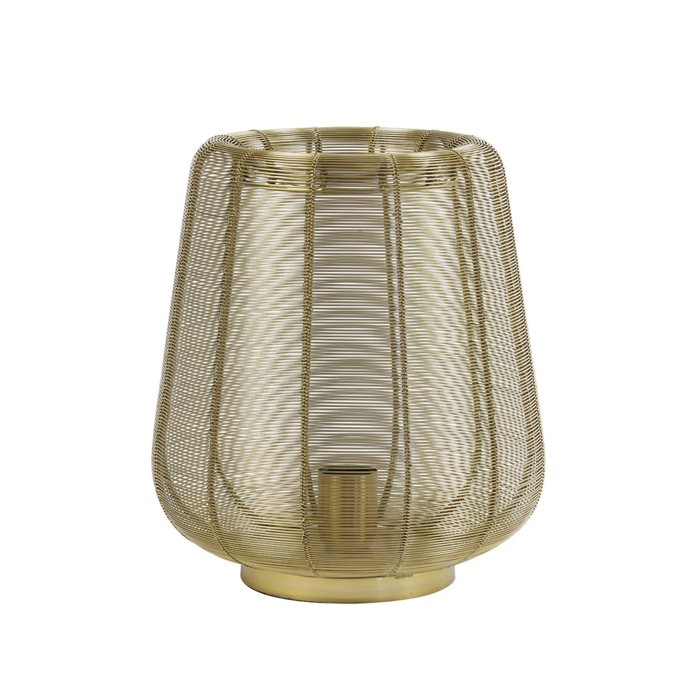 Lampe de table dorée Adeta Ø 29cm Light & Living 8717807600945