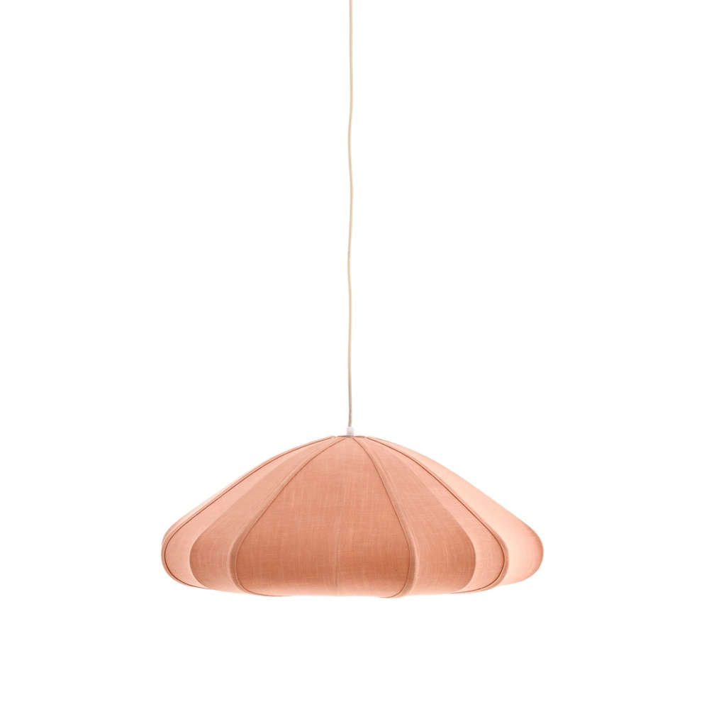 Lampe pendante en tissu Cesano Ø 64cm - rose clair