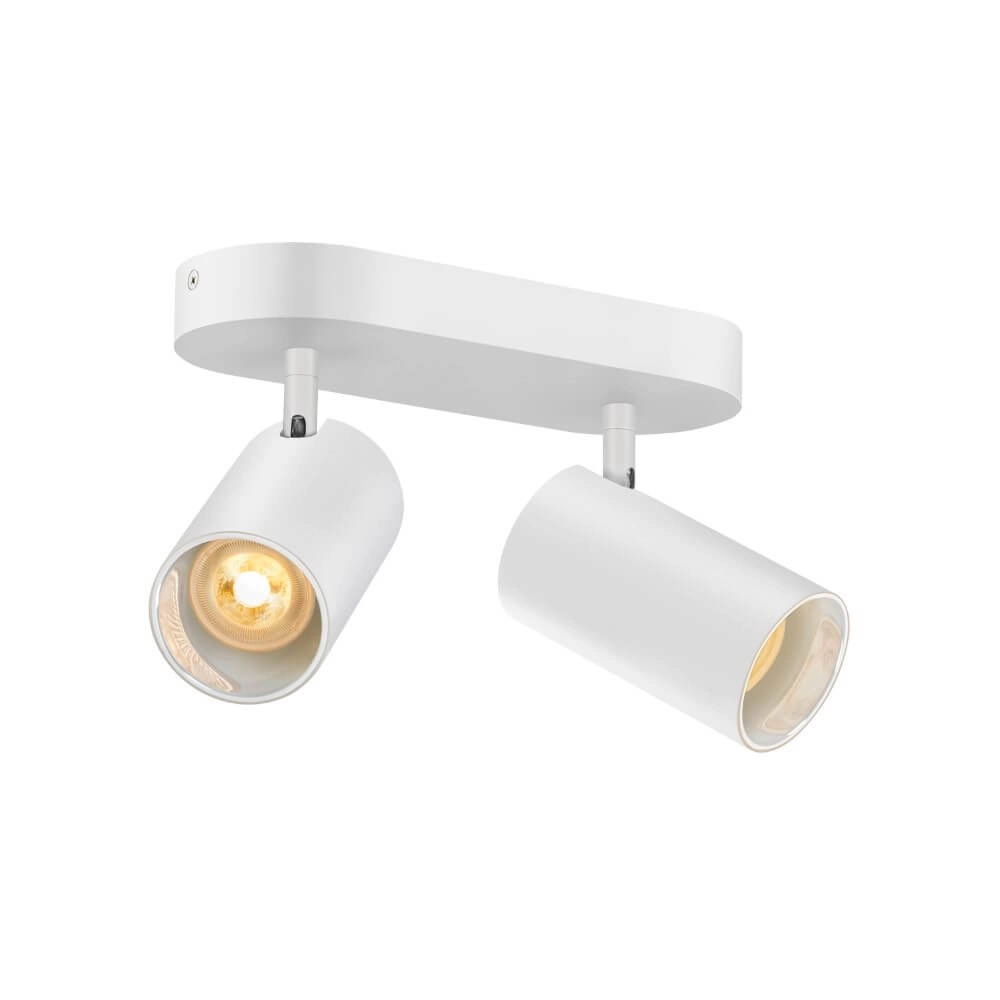 Spot en saillie 2 lumières Asto Tube blanc - 2x GU10 Spot en saillie 2 lumières Asto Tube blanc - 2x GU10