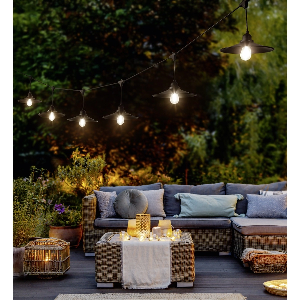 Guirlandes lumineuses Chain Noir 10 lumières Trio 4017807650648