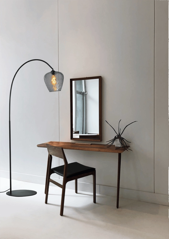 Lampe à arc Porto Verre fumé diamant - Ø 21cm Masterlight 8718121268651