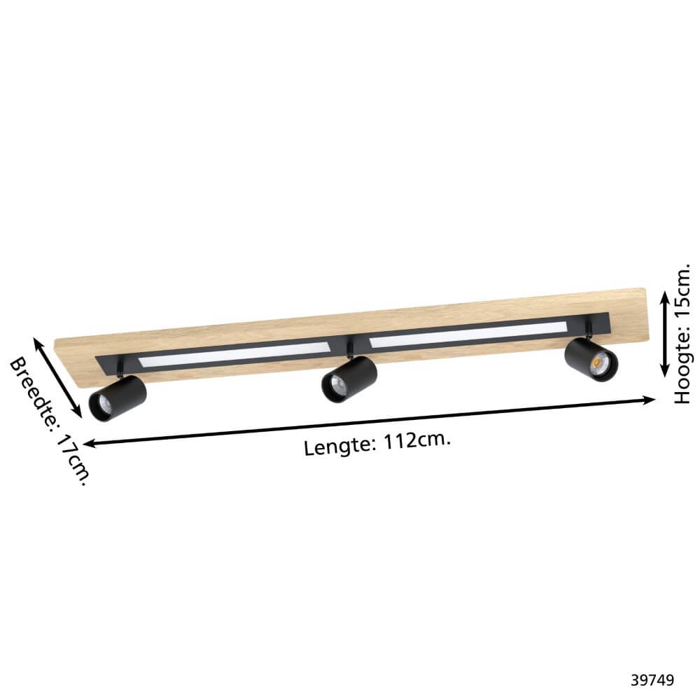 Plafonnier Torrestralle avec 3 spots Stars of Light 9002759397494