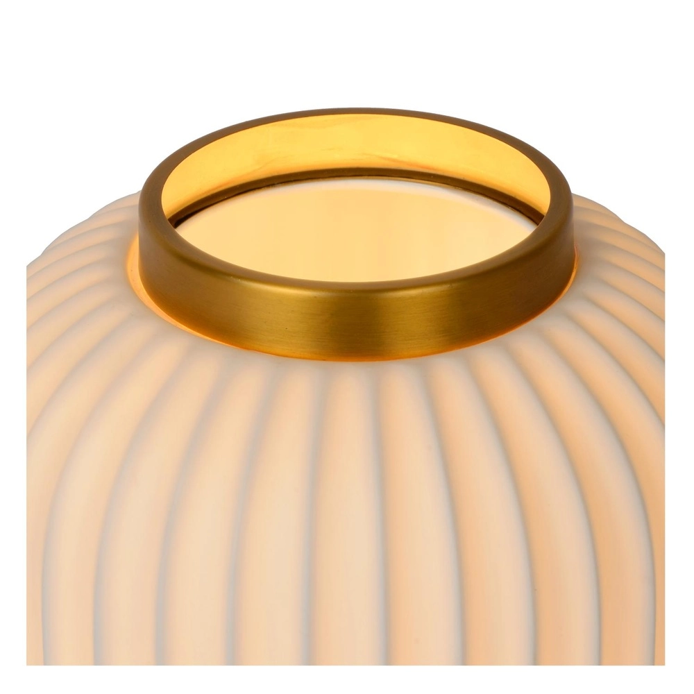 Lampe de table de conception Gosse Or avec blanc Lucide 5411212134158