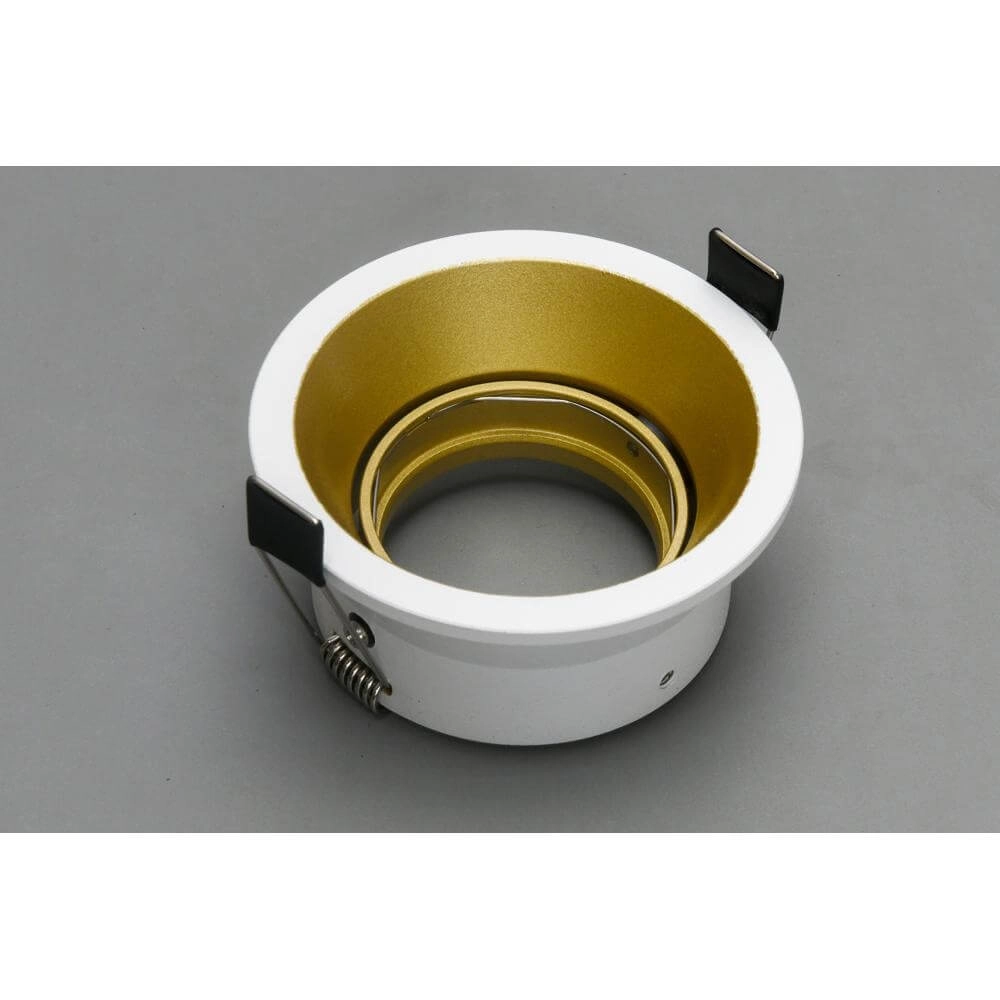 Spot encastrable rond Roura Blanc avec intérieur doré Artdelight 8720701102651