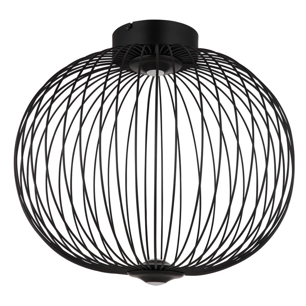 Plafonnier noir Galway cage simple Ø 50cm Globo 9007371468331