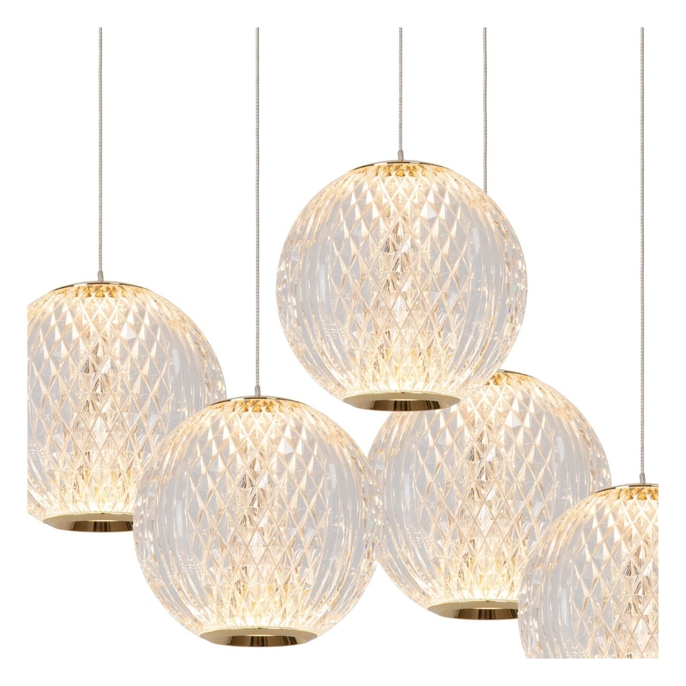 Lampe pendante dorée Cintra Voir 5-light Lucide 5411212134417