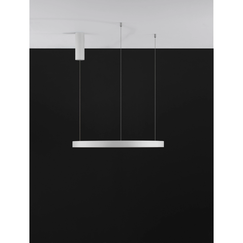Suspension ronde Perrine blanc Ø 60cm Lyora 5212017438423
