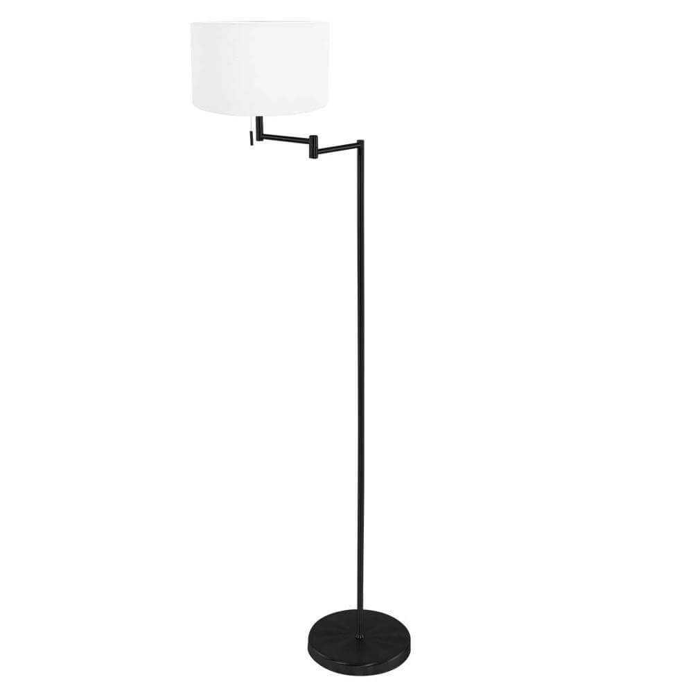 Lampadaire Bella noir avec capuche blanche Steinhauer 8712746174625