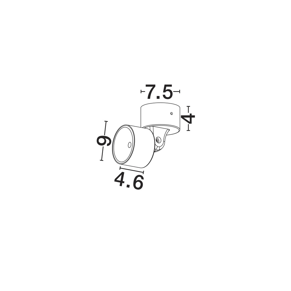 Projecteur rond Helmet Orientable 10W Lyora 5212017476586