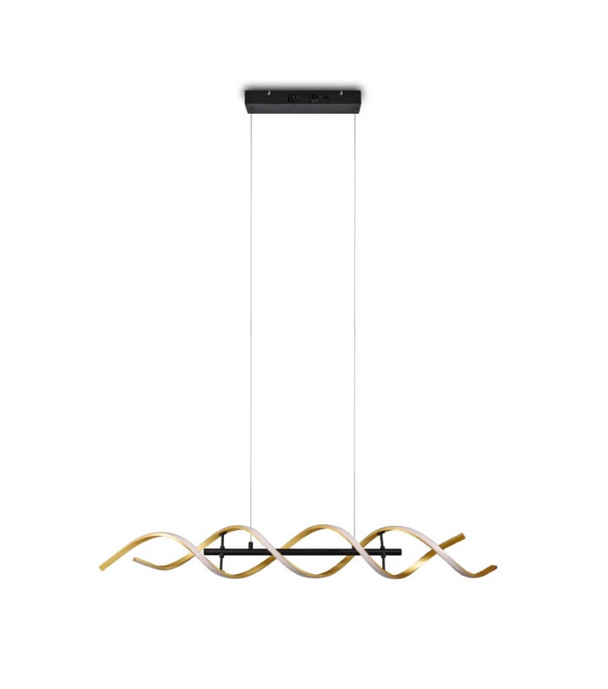 Lampe à suspension LED design Sequence noir avec de l'or Trio 4017807540734