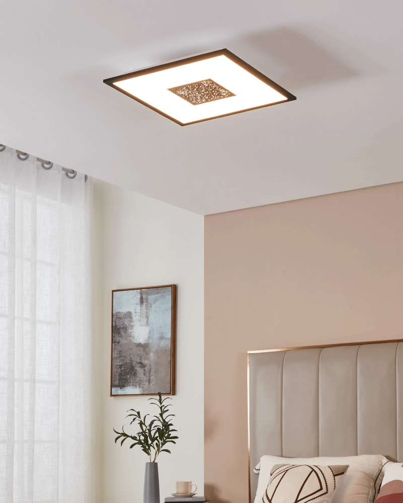 Plafonnier moderne Marmorata 45 par 45 cm Eglo 9008606244621