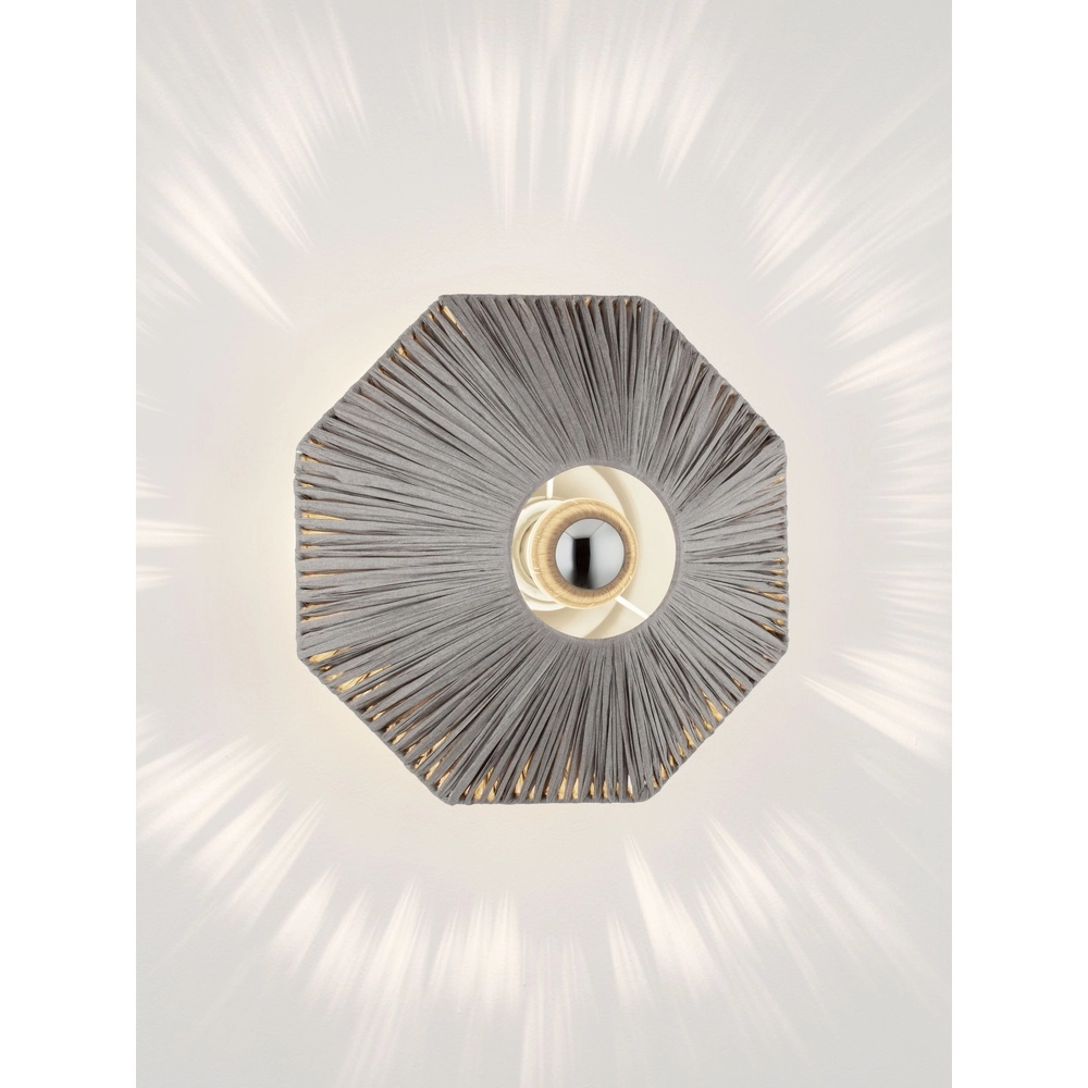 Lampe murale Elvio gris Ø 30cm Lyora 5212017493866