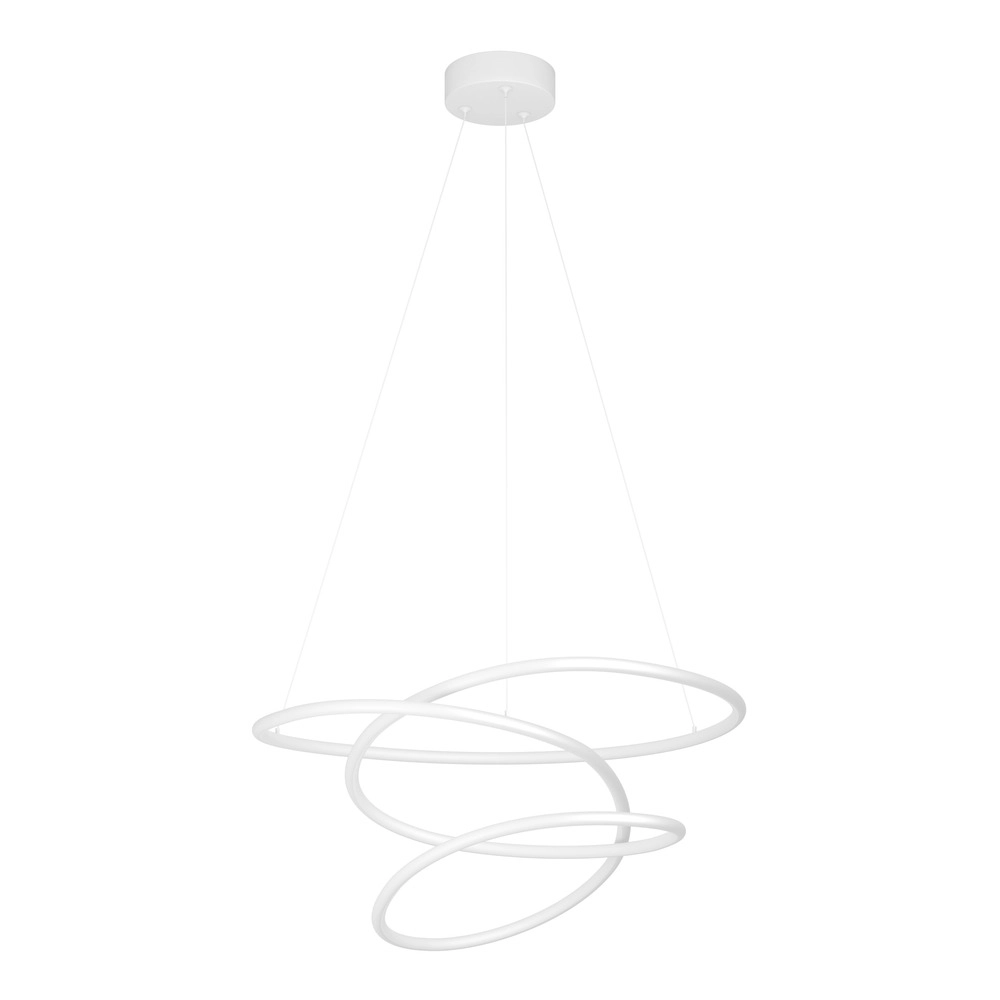 Lampe pendante moderne Racale Ø 58cm de blanc Eglo 9008606391417