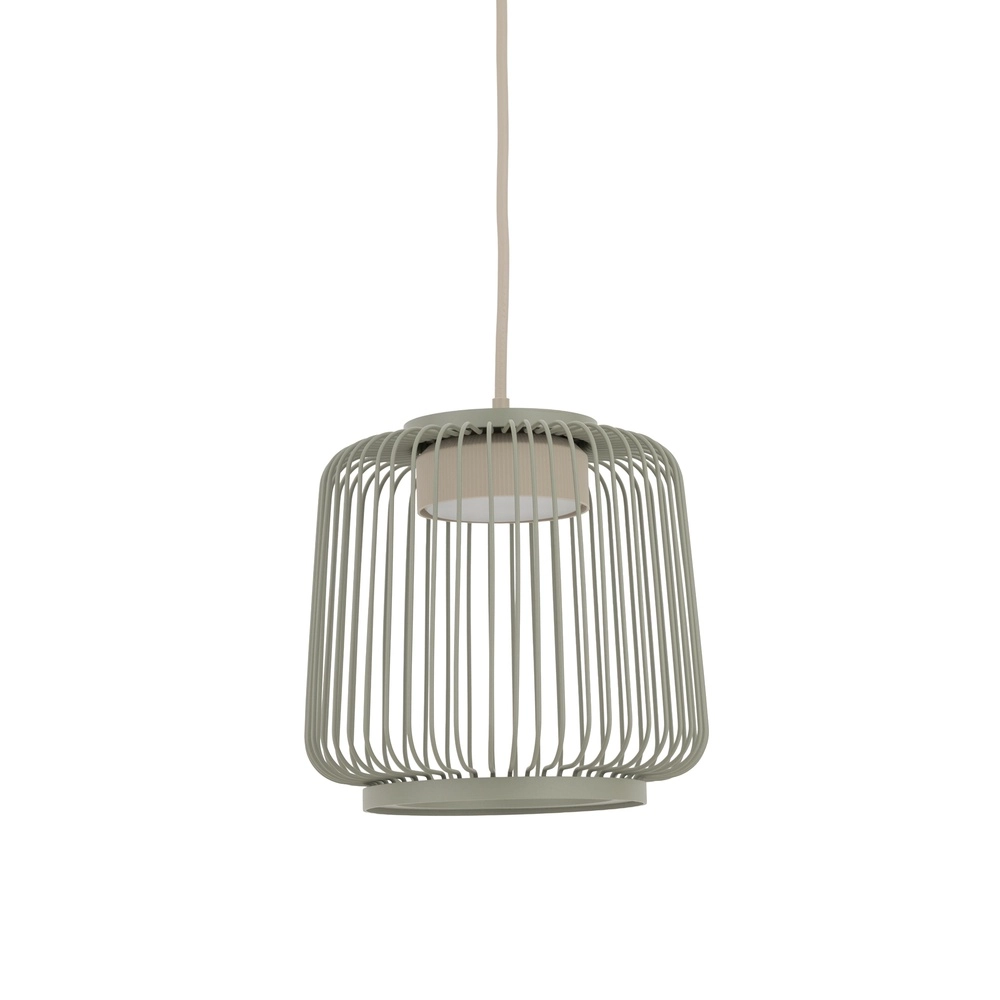 Lampe cage Kenai vert sauge Ø 18cm Lyora 5903139122214