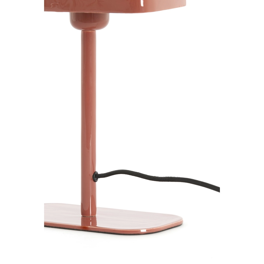 Lampe de chevet Elenie 20x10cm - corail foncé brillant Light & Living 8717807818708