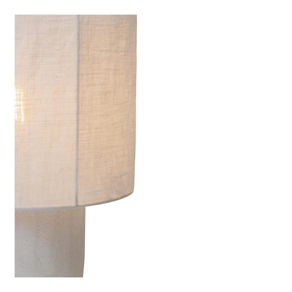 Lampe de table Tissaja Ø 20 cm de blanc Lucide 5411212061614