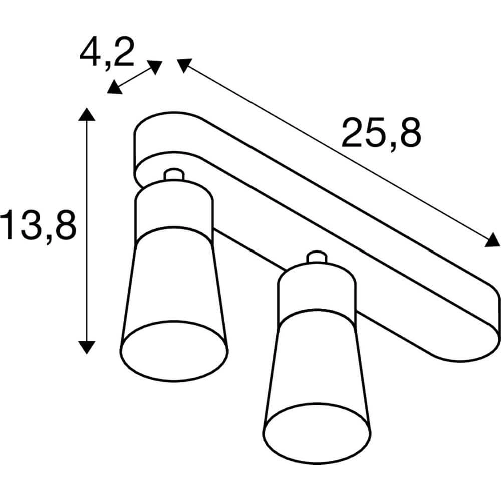 Moquerie Puri 2.0 Cone Double gris SLV 4024163294119