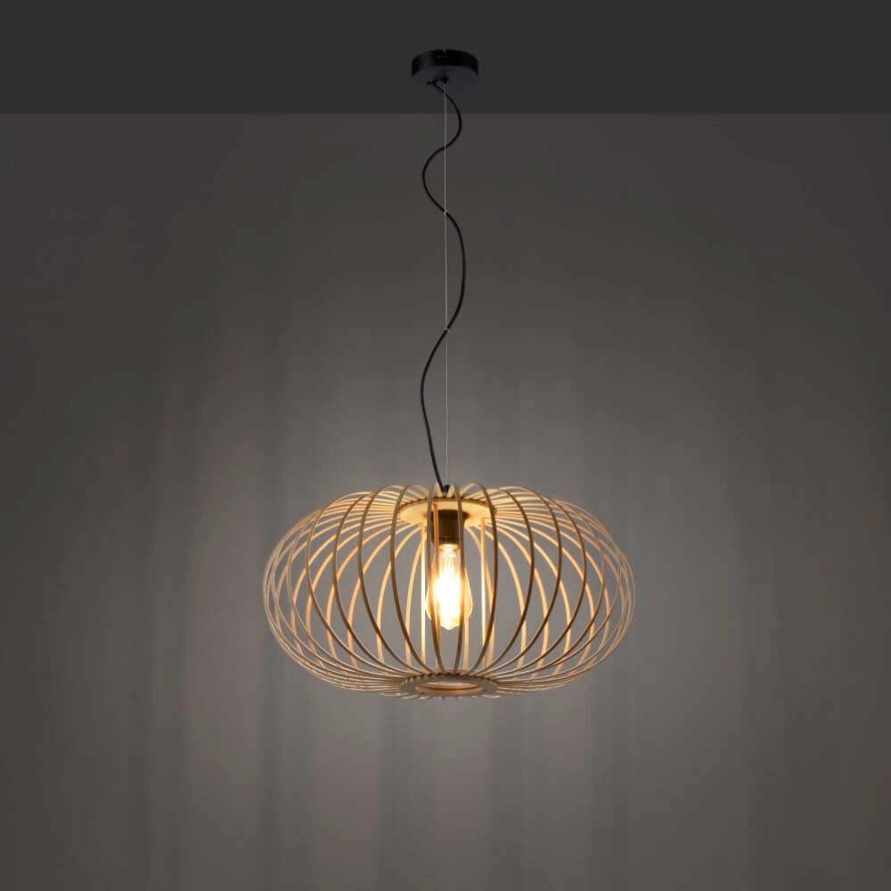 Lampe suspendue en bois Racoon Ø 50 cm Just Light 4043689986810