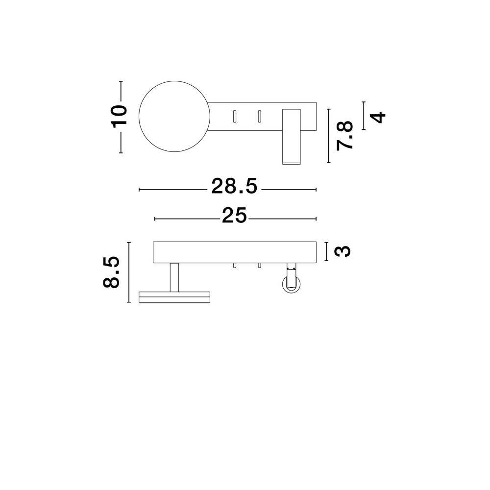 Lampe de chevet Noima noir Lyora 5212017455260
