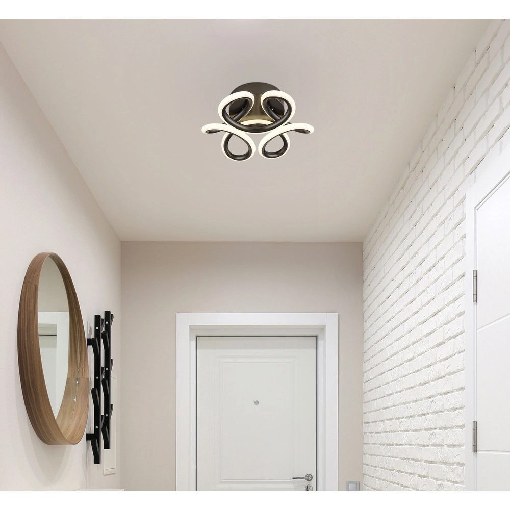 Lampe de plafond unique Melisand Noir Globo 9007371512348
