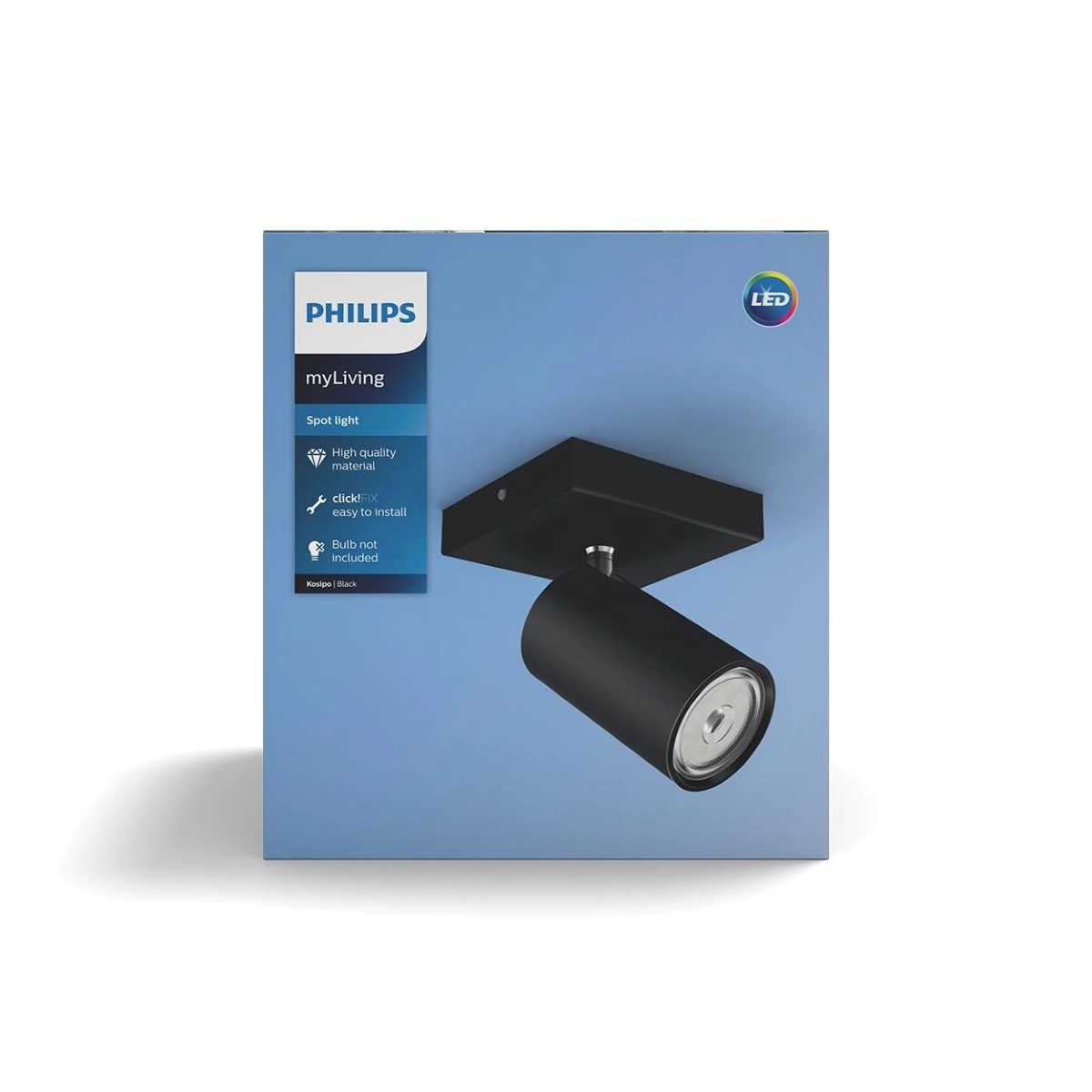 Lampe Kosipo noir Philips 8718696164884