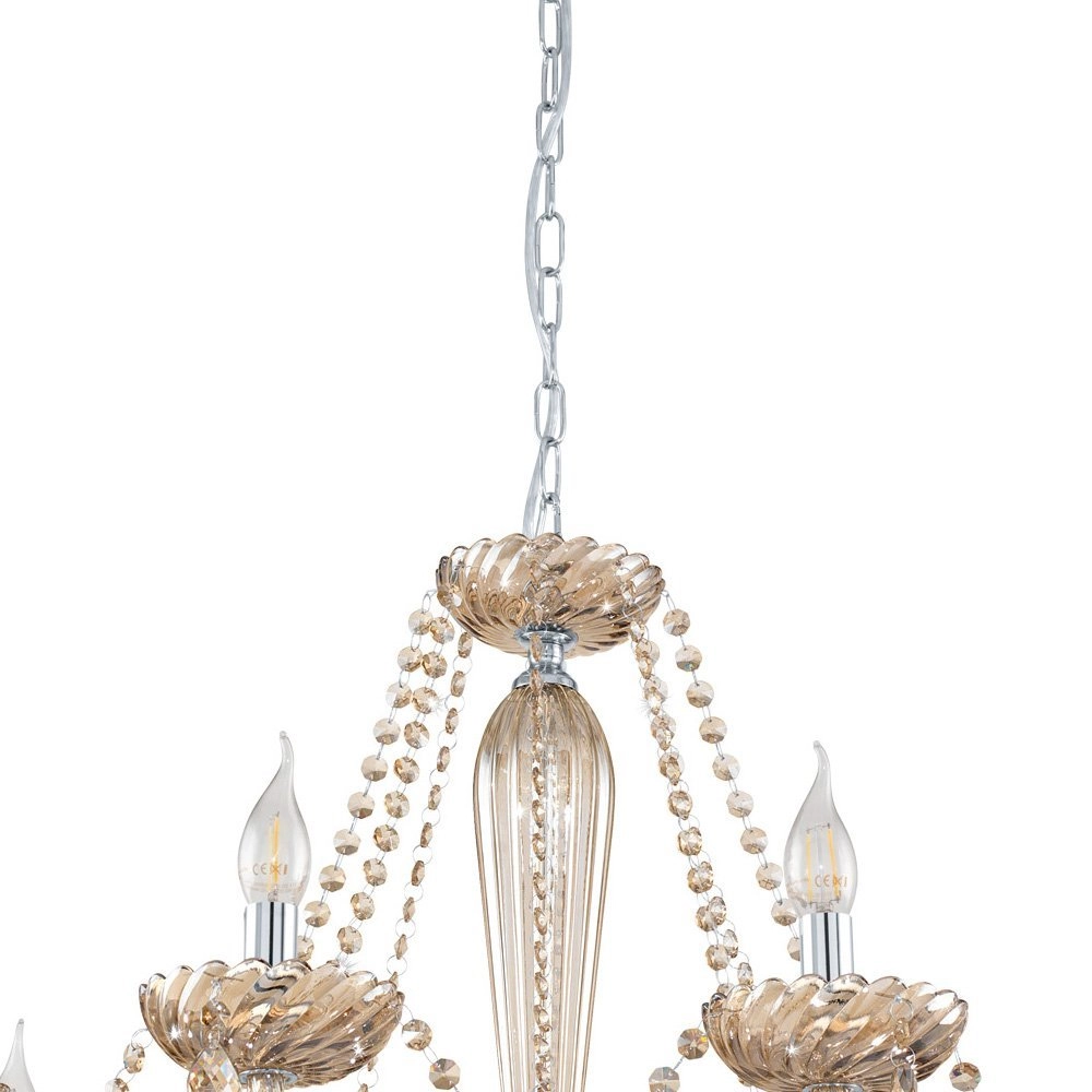 Lustre Basilano 8 lumières 82cm Eglo 9002759390938