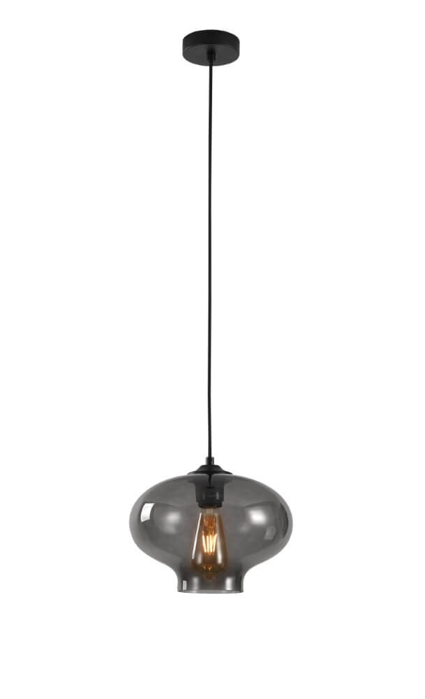 Lampe suspendue Toronto verre de fumée