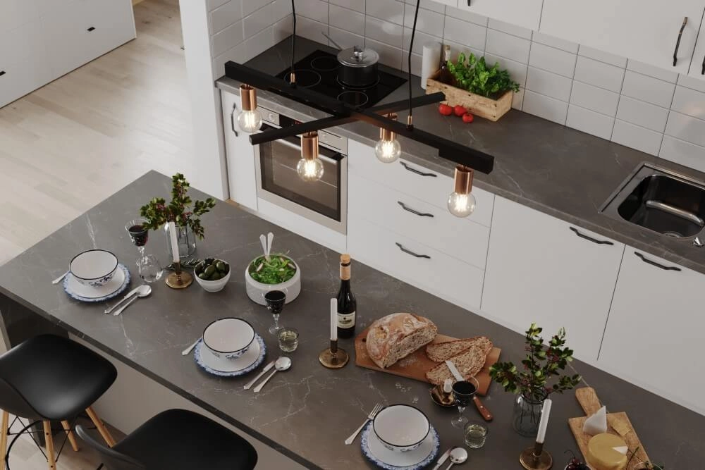 Lampe suspendue Zeona noir mat By Rydéns 7391741010308