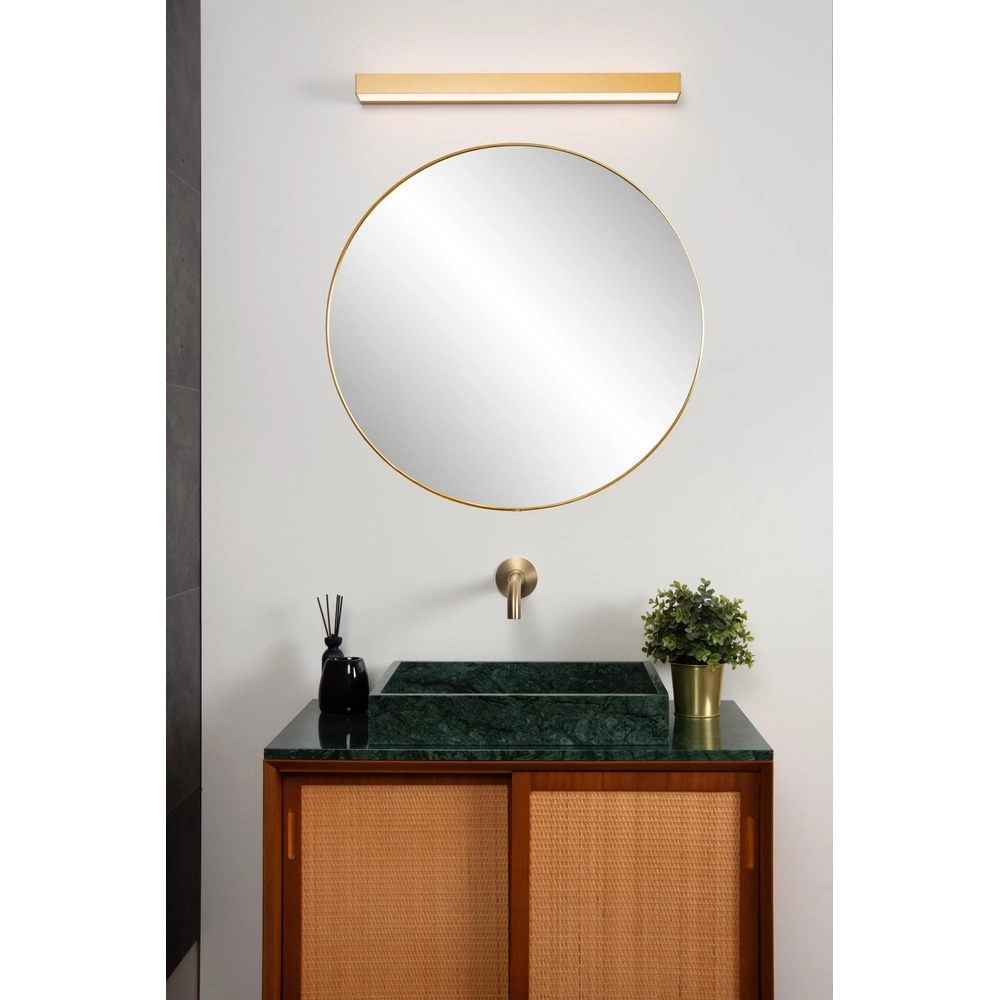 Lampe murale de salle de bain Alexa 60cm or - IP44 - 8W Lucide 5411212040510