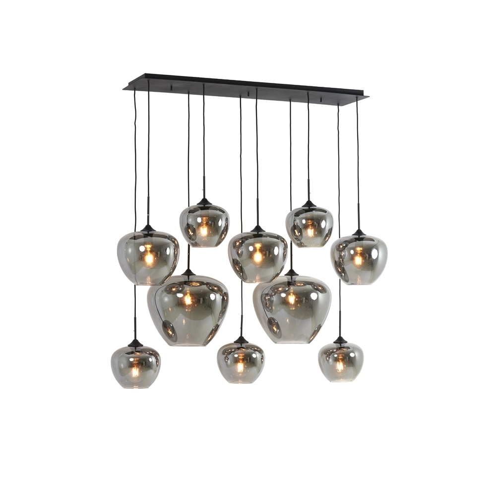 Lampe suspendue Mayson Fumée à 10 lumières Light & Living 8717807614232