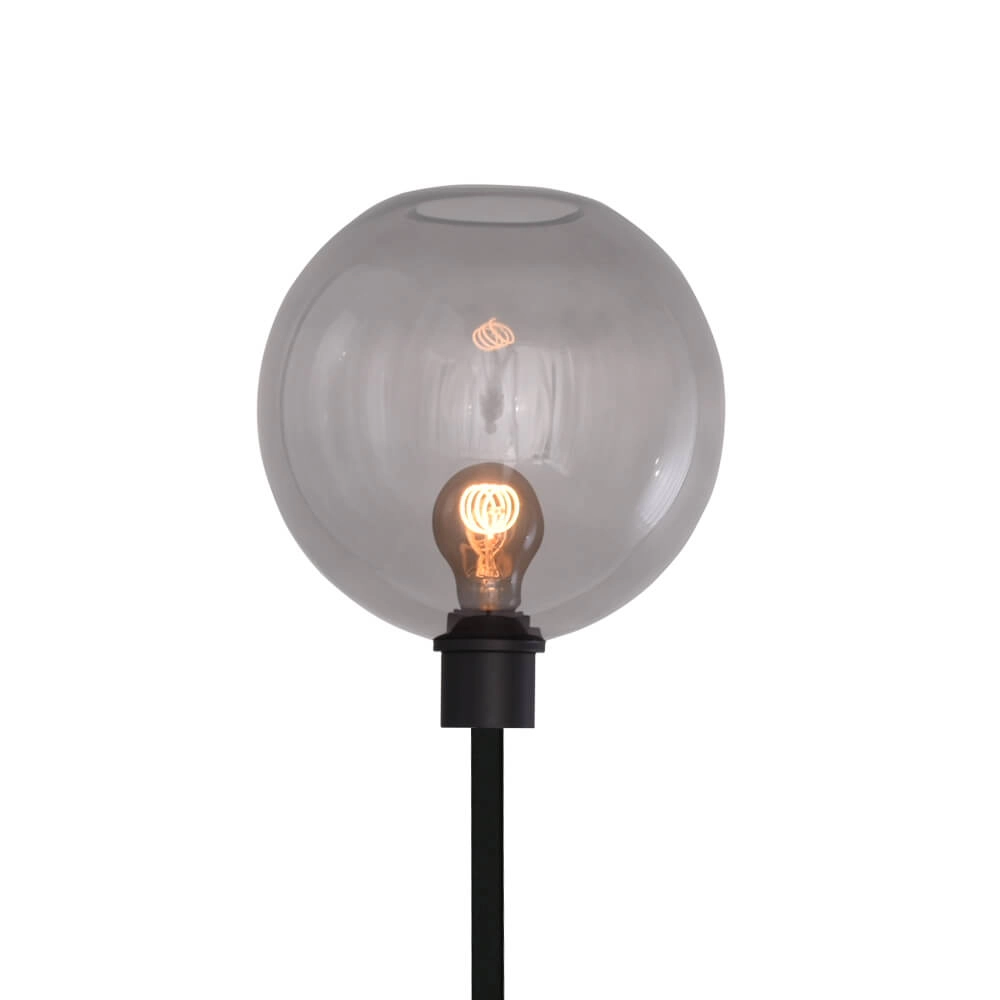 Lampadaire en verre Lazise noir Masterlight 8718121303406