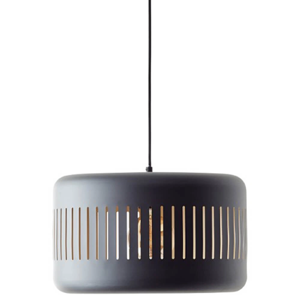 Lampe suspendue noire Tyas Ø 38 cm Brilliant 4004353411465