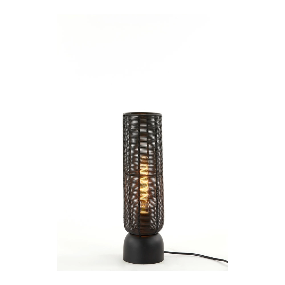 Lampe de table Lezuza Ø 11cm noir Light & Living 8717807659875