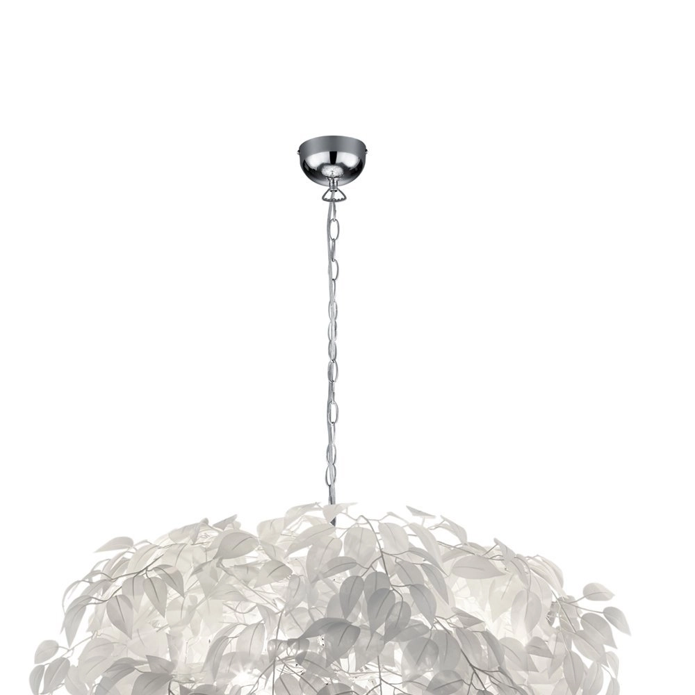 Lampe à suspension Leavy Abat-jour gris 70 cm Trio 4017807299564