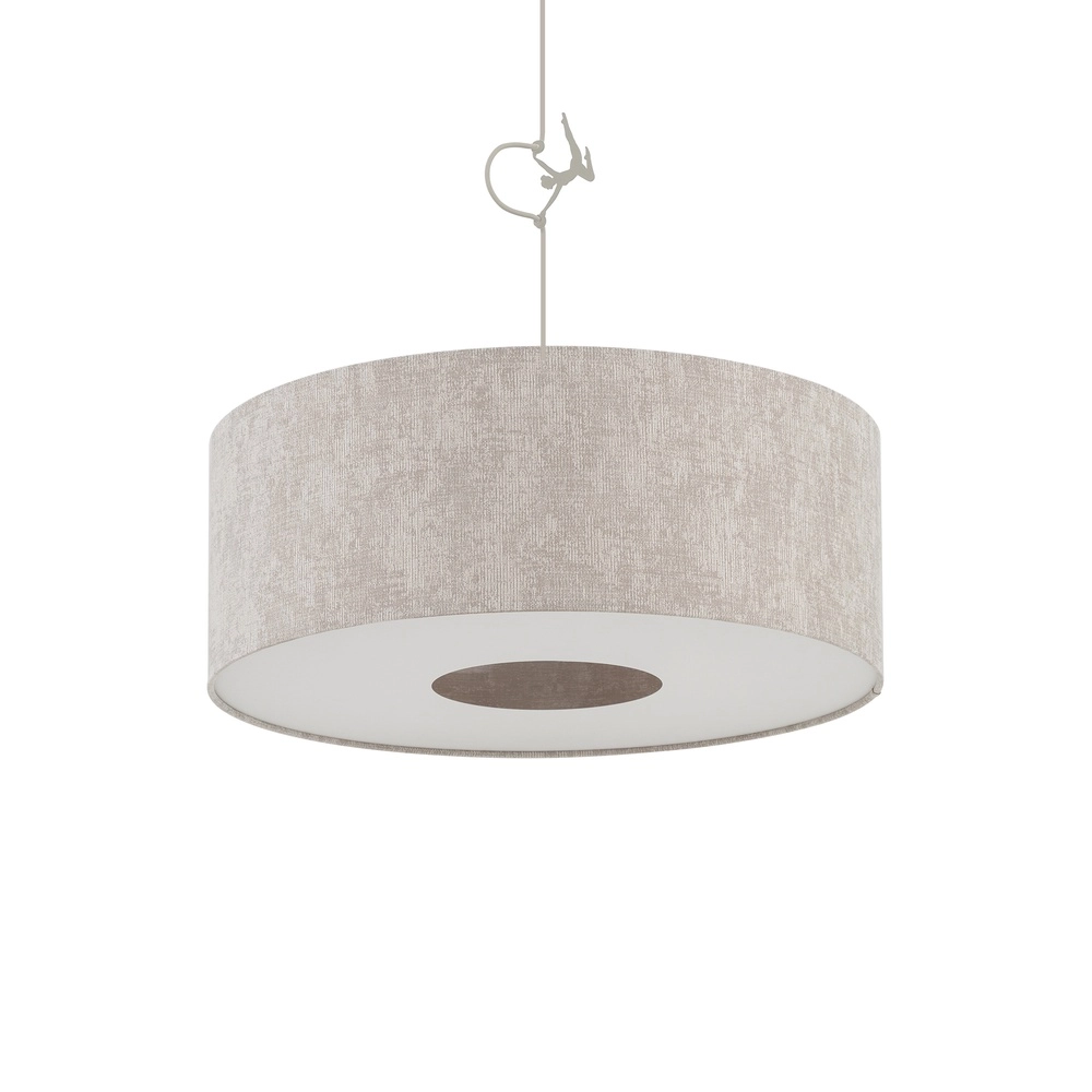 Lampe suspendue Cedro brun sable Ø 50cm Lyora 5903139116657