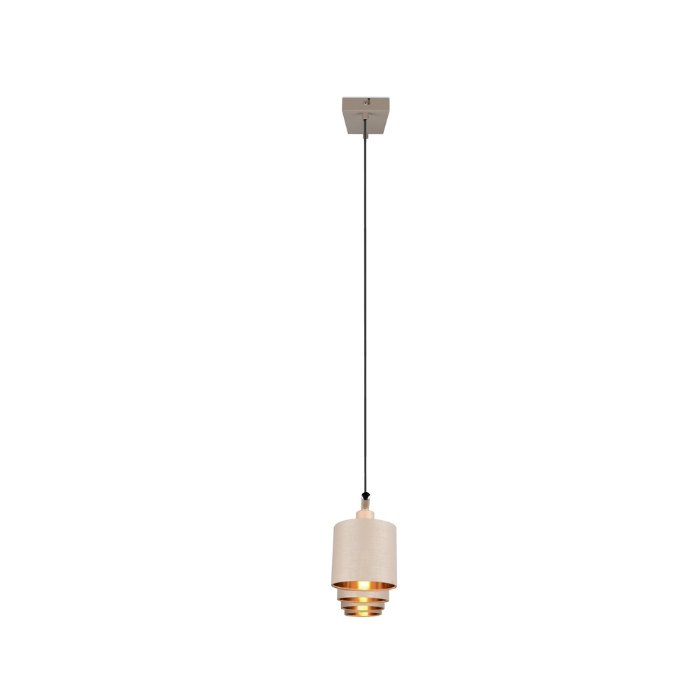 Lampe suspendue à 4 lumières Tommy brun sable Trio 4017807724165