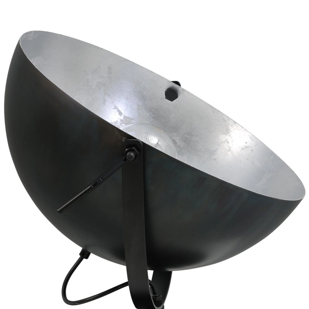 Lampadaire Larino 40 noir avec du vieil argent Masterlight 8718121236834